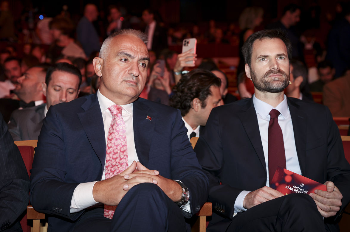 Kültür ve Turizm Bakanı Mehmet Nuri Ersoy ile Michelin Rehberi Uluslararası Direktörü Gwendal Poullennec